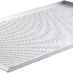 Null Schneider Backblech Aluminium, 580 X 980 Mm, Gelocht 3 Mm 3 Rand, Kurze Seite Offen, Randhöhe 25 Mm 11