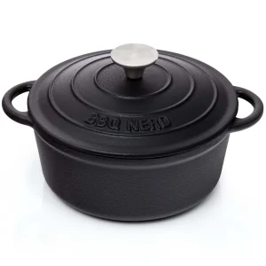 Null BBQ-Nerd© Dutch Oven 10,8 L – Rechteckiger Feuertopf Mit Deckel / Bratpfanne | Feuerfeste Gusseisenpfanne Zum Schmoren, Braten Und Backen 21