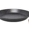 Null Aluguss Paellapfanne Pfanne Paella Ø36cm Induktion Silikongriffe Bratpfanne 23