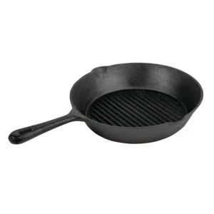 Klarstein Canadienne Runde Grillpfanne Geriffelt 35 X 3 Cm (ØxH) Gusseisen Schwarz 11