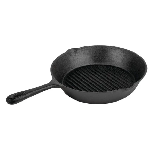 Klarstein Canadienne Runde Grillpfanne Geriffelt 35 X 3 Cm (ØxH) Gusseisen Schwarz 3