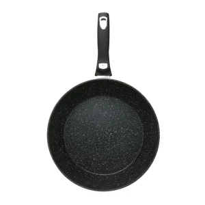 Null Cheffinger WOK Pfanne 30cm Induktion Aluguss Mit Deckel Antihaft Bratpfanne Abnehmbarer Griff Marmorbeschichtung Gastronomie Home Wokpfanne Schwarz 21