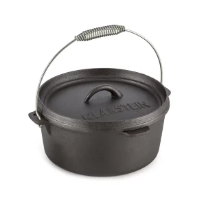 Klarstein Hotrod Masterplan Dutch Oven Set 7-teilig BBQ Topfset Gusseisen Schwarz 11