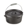 Klarstein Hotrod 45 Dutch Oven BBQ-Topf 4,5 Qt / 4 Liter Gusseisen Schwarz Schwarz 23