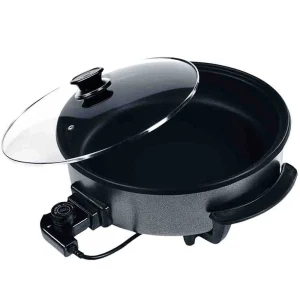 Null Schäfer Pizza Pan Pfanne Ø30/4cm 1500W Multifunktionspfanne Grillpfanne Antihaftbeschichtet 15