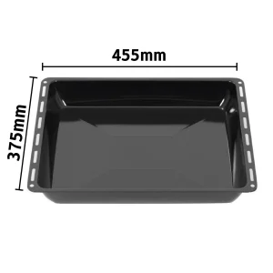 Null ICQN Backblech 45.5 X 37.5 X 6 Cm | Extra Tiefe Emaillierte Fettpfanne Für Backofen Und Herd | Passend Für Bosch, Siemens, Neff, Constructa, Flavel | 21