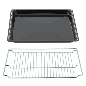 Null ICQN 455 X 375 X 30 Mm Antihaft-Beschichtung Backblech | Passend Für Bosch, Siemens, Neff, Constructa, Flavel | Fettpfanne Für Backofen | Kratzfest | 21