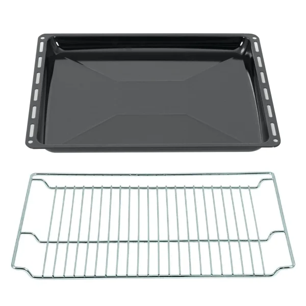 Null ICQN 455 X 375 X 30 Mm Antihaft-Beschichtung Backblech | Passend Für Bosch, Siemens, Neff, Constructa, Flavel | Fettpfanne Für Backofen | Kratzfest | 8