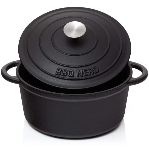 Null BBQ-Nerd© 6er Set Mini Dutch Oven | Kleiner Gusseisentopf Mit Deckel 11x5cm Für Grill, Feuerstelle, Backofen, Herd ǀ Serviertöpfe Kochtopf Schmortopf 7