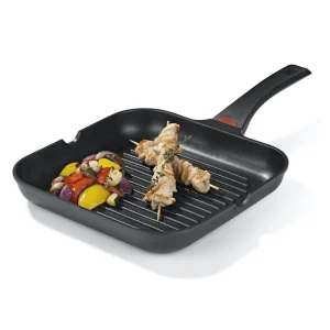 Null N8WERK Aluguss-Grillpfanne In Der Midnight Edition – 28 Cm – Farbwechsel-Temperaturanzeige 21