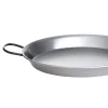 Null Paella-Pfanne VALENCIANA D: 38cm – Stahl Poliert – Zwei Griffe 25