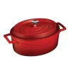 Null Gusseisentopf Oval In Rot 7L Von CHEFGASTRO 25