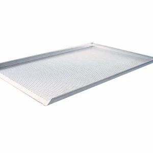 Schneider® Schneider – Backblech, Aluminium 600 X 400 X 10 Mm, 3 Seiten 90°, 1 Kurze Seite Offen 45° 15