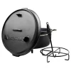 Klarstein Guernsey Premium Dutch Oven 12.0 BBQ-Topf Gusseisen Standfüße Größe XL / 12 Qt Schwarz 25