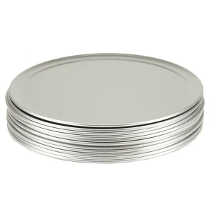 Gvk-eco Pizzablech Rund Aus Aluminium 6 Stück Ø 228 Mm 19