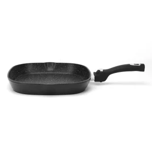 Null Cheffinger Grillpfanne Alu Guss Ø28cm Abnehmbarer Griff Steakpfanne Fischpfanne Pfanne Braten Marmor Induktion Für Alle Herdarten 17