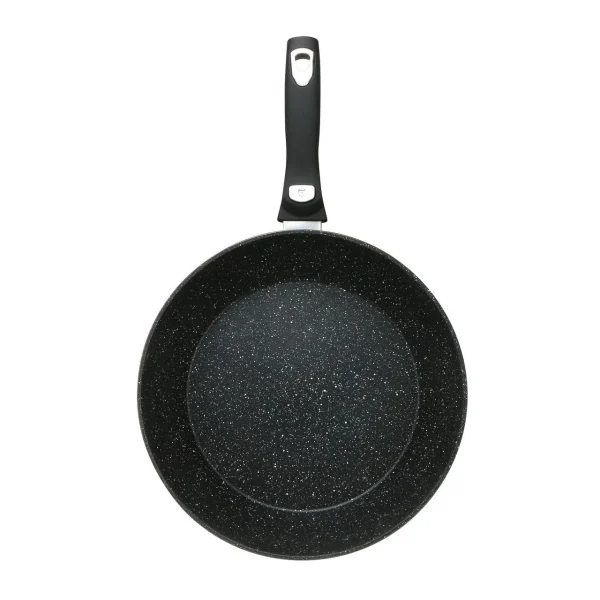 Null Cheffinger Wok Pfanne Induktion Deckel Abnehmbarer Griff Ø30cm Marmor 8