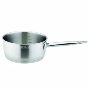 Null Schäfer Stieltopf Ø16cm Stielkasserolle 1,3L Induktion Antihaft Stieltopf Kochtopf Silber 11