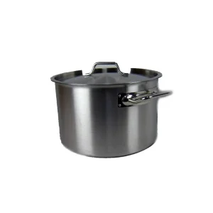 Airbrush-city Kochtopf Gastrotopf Topf 24 Liter Edelstahl Mit Deckel Großküche Gastronomie 11