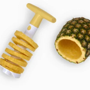 Null Ananasschneider Ananasschäler Ananas Entkerner Ananasteiler Spiralschneider 17