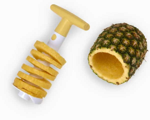 Null Ananasschneider Ananasschäler Ananas Entkerner Ananasteiler Spiralschneider 6