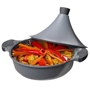 Null Zellerfeld Trendmanx Porzellan Tajine Tagine Topf Ø22cm Induktion Gartopf Dampfgarer Bräter Weiß 13