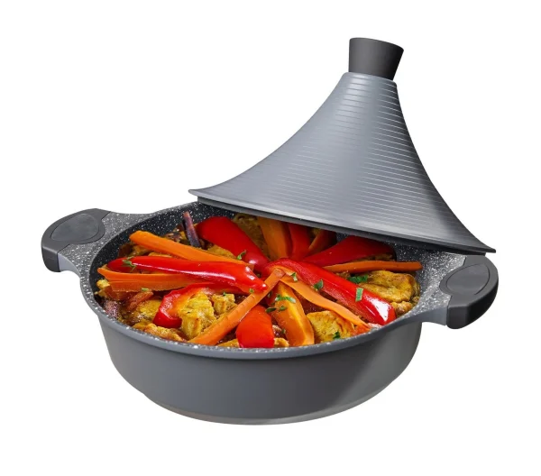 Null Zellerfeld Trendmanx Porzellan Tajine Tagine Topf Ø22cm Induktion Gartopf Dampfgarer Bräter Weiß 4