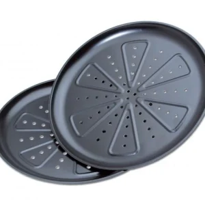 Null 4 Tlg. Pizzabackset Pizzablech Backblech Backofen Aufsteller Pizza Blech Halter 13