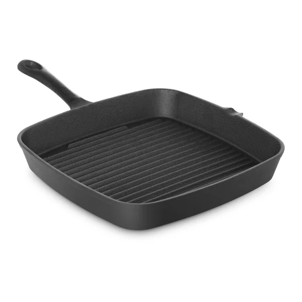 Stalgast Grillpfanne Aus Gusseisen, Gerillt, Abmessung 24 X 24 Cm 6