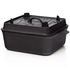 Null BBQ-Nerd© 6er Set Mini Dutch Oven | Kleiner Gusseisentopf Mit Deckel 11x5cm Für Grill, Feuerstelle, Backofen, Herd ǀ Serviertöpfe Kochtopf Schmortopf 13