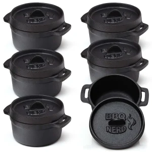 Null BBQ-Nerd© Dutch Oven Brottopf Aus Gusseisen 9,4 L | für Alle Herdarten, Öfen Und Grillgeräte | Feuertopf für Kuchen Brot Auflauf Braten 19