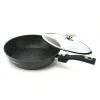 Null Cheffinger Wok Pfanne Induktion Deckel Abnehmbarer Griff Ø30cm Marmor 23