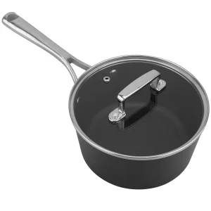 Null AMERCOOK | Comboss Kasserolle 24cm Mit Deckel | Gussoptik | Für Alle Herdarten | Cooking Pot | Induktion Geeignet | Griffe Aus Edelstahl | 13