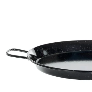 Null Paella-Pfanne VALENCIANA D: 38cm – Stahl Poliert – Zwei Griffe 11