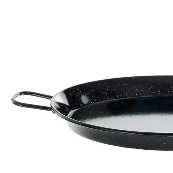 Null Paella-Pfanne VALENCIANA D: 38cm – Stahl Poliert – Zwei Griffe 3