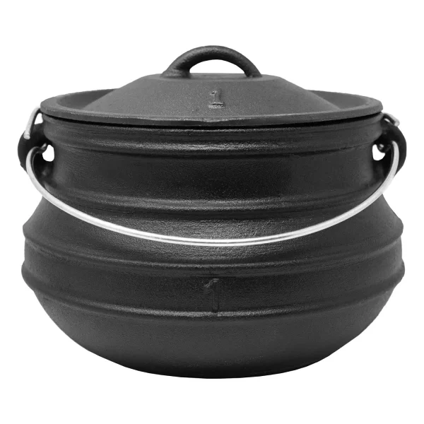 Klarstein Beefalo Potjie Schmortopf Größe S Gusseisen Rund Deckel 3 Liter Schwarz 1