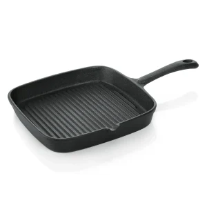 Klarstein Canadienne Runde Grillpfanne Geriffelt 35 X 3 Cm (ØxH) Gusseisen Schwarz 15