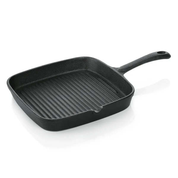 Klarstein Canadienne Runde Grillpfanne Geriffelt 35 X 3 Cm (ØxH) Gusseisen Schwarz 5