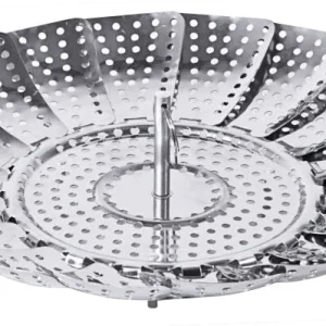 Null Gemüsesieder Dampfgareinsatz Topf Dämpfkorb Für Gemüse 14-24 Cm Aus Edelstahl 11