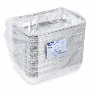 Null 50x Alu-Servierschale Aluschale Menüschale Grillschale 2000ml 315x215x43mm 13