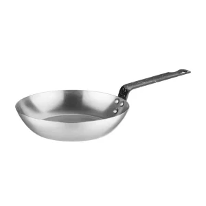 Vogue Stahl Wok Flacher Boden 356mm 13