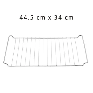 Null ICQN Baguette Backform Mit Gitter Set, 38.5 X 27 X 4 Cm Bagettebackblech Für 3 Mulden, Mit Antihaftbeschichtung, Baguette Backblech, 44.5 X 34 Cm 10