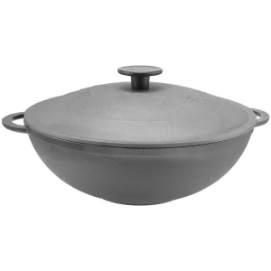 Null 3L Wok Bratpfanne Aus Gusseisen Gusseisendeckel Asia Schmortopf Induktion Pfanne 21