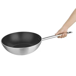 Vogue Platinum Plus Aluminium Wok Mit Teflon Antihaftbeschichtung 300mm 19