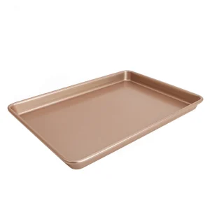 Null CHEFMADE |32cm Plätzchenblech| 325x287x50mm| Champagnergold| Antihaft- & Silikonbeschichtet|Keksblech| Cookieblech|Backblech| Cookie Sheet| Backblech 13