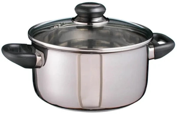 Null EDELSTAHL Stielkasserolle Kasserolle “Sylt” Kochtopf Topf Stieltopf Kochen 3