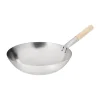 Vogue Stahl Wok Runder Boden 35,5cm 23