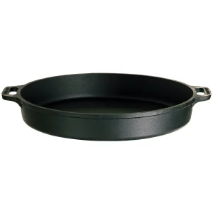 Null Paella-Pfanne VALENCIANA D: 38cm – Stahl Poliert – Zwei Griffe 21