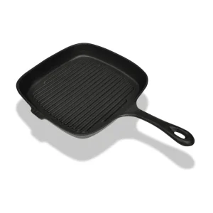 Stalgast Grillpfanne Aus Gusseisen, Gerillt, Abmessung 24 X 24 Cm 15