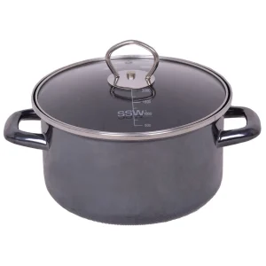 Null SSW Vitalo Dampfgarer Dampfkochtopf Kochtopf Edelstahl Ø 16 Cm 1,6 L 3-teilig 17